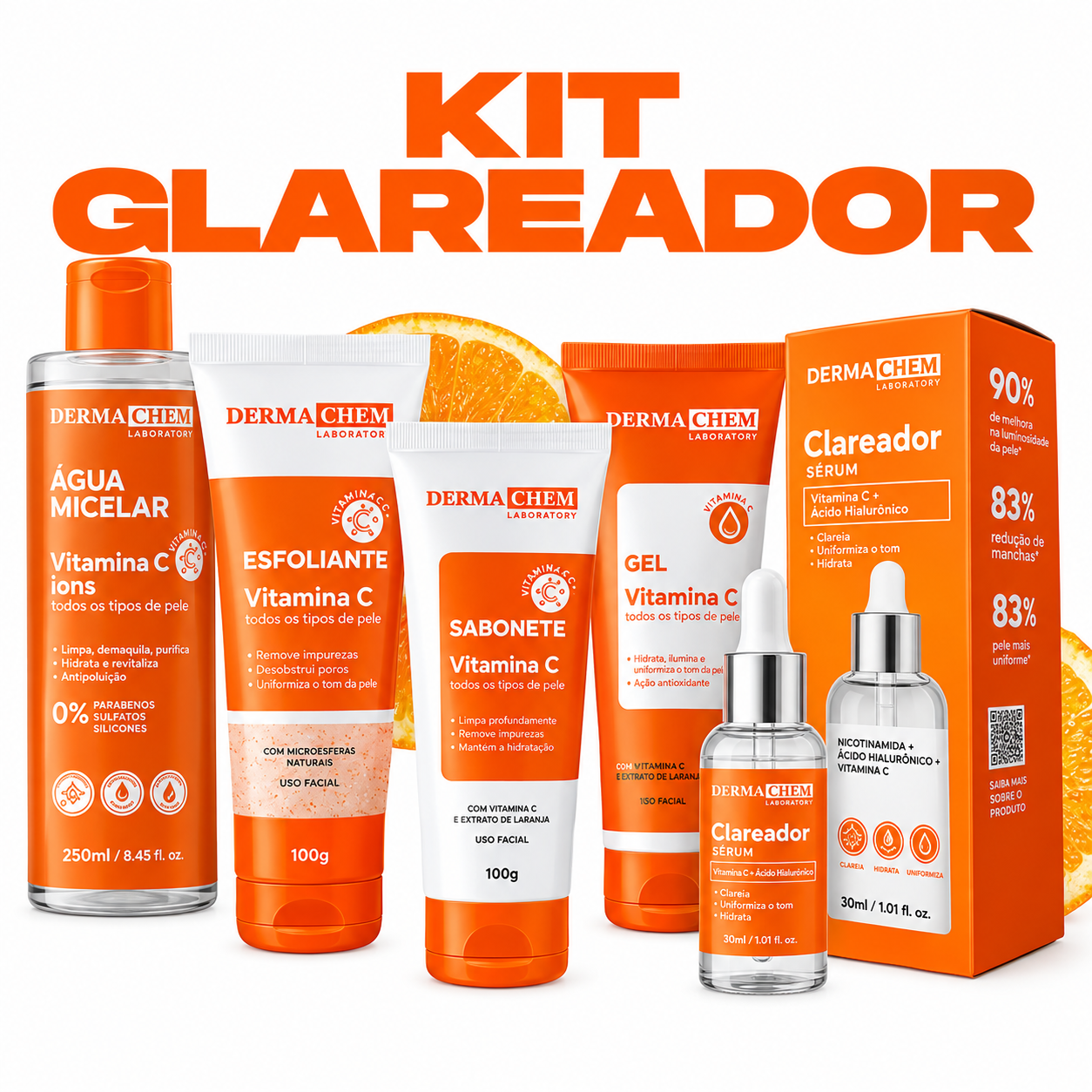 Kit Clareador Derma Chem Vitamina C